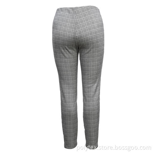 Ladies Pants  Knit Trousers Printed Suade
